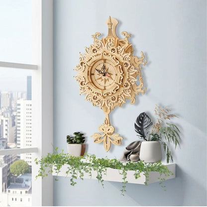 Puzzle 3D de Madera. Reloj de Pared Retro